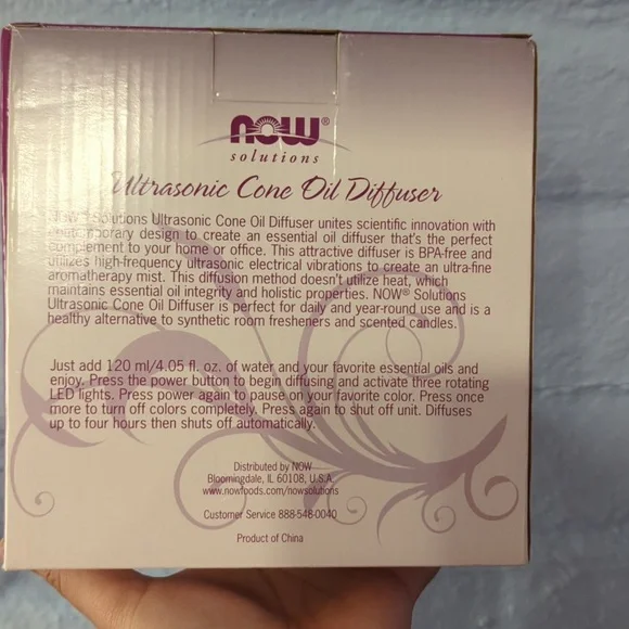 Now Solutions Ultrasonic Cone Oil Diffuser - Picture 3 of 5